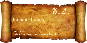 Werber Laura névjegykártya